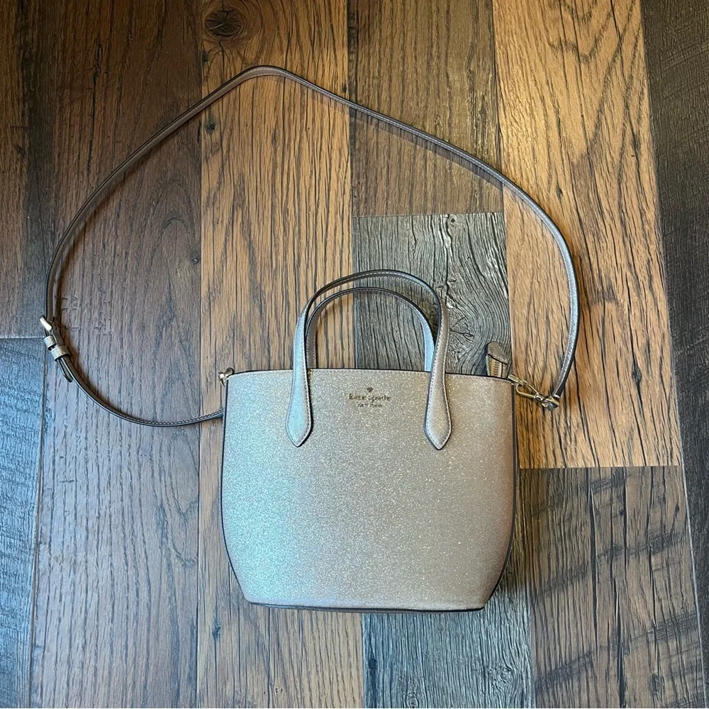 Kate Spade Glitter Gold Satchel Bag - Picture 2 of 16